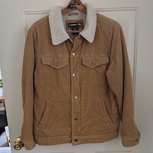 Tony Hawk Y2K Corduroy Sherpa-Lined Trucker Jacket - Size Medium